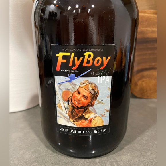 Rare Fly Boy White Cloud Ipa Brewery Beer 64oz Bottle Glass Portland - Picture 5 of 8